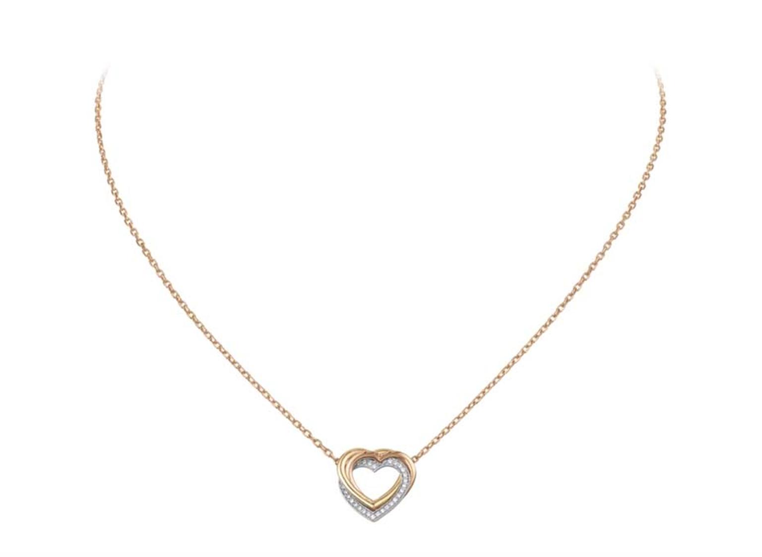 Cartier trinity hotsell heart necklace